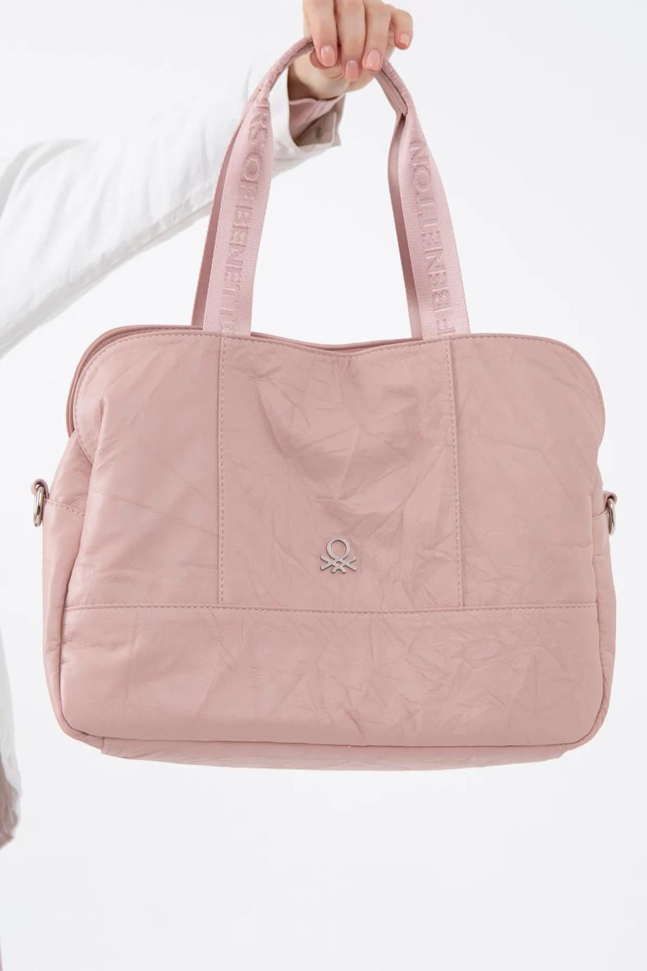 BENETTON PEMBE KADIN KOL ÇANTASI 1474-2Y5