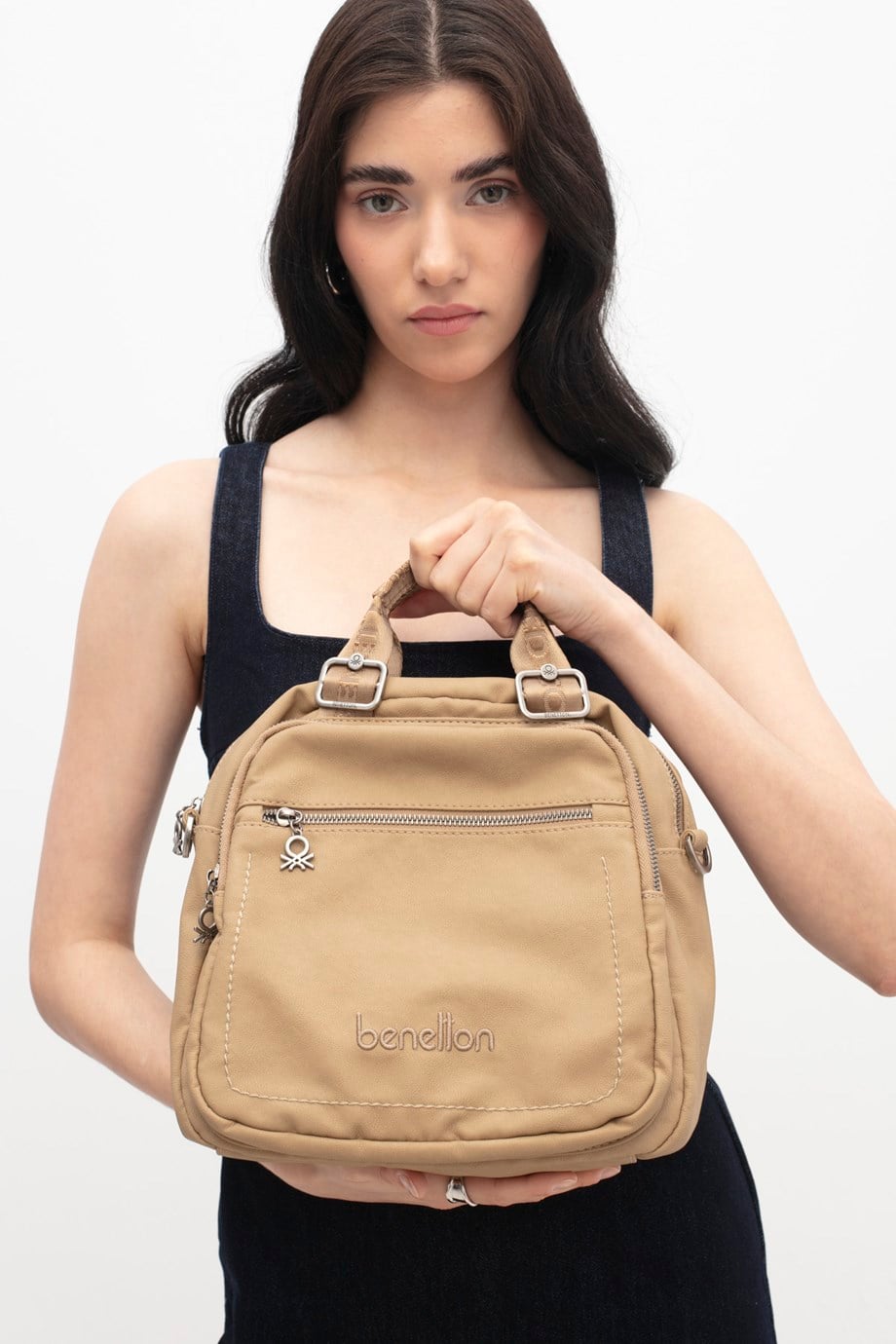BENETTON-ST DERİ1739-2Y6 BENETTON ÇANTA-TAŞ