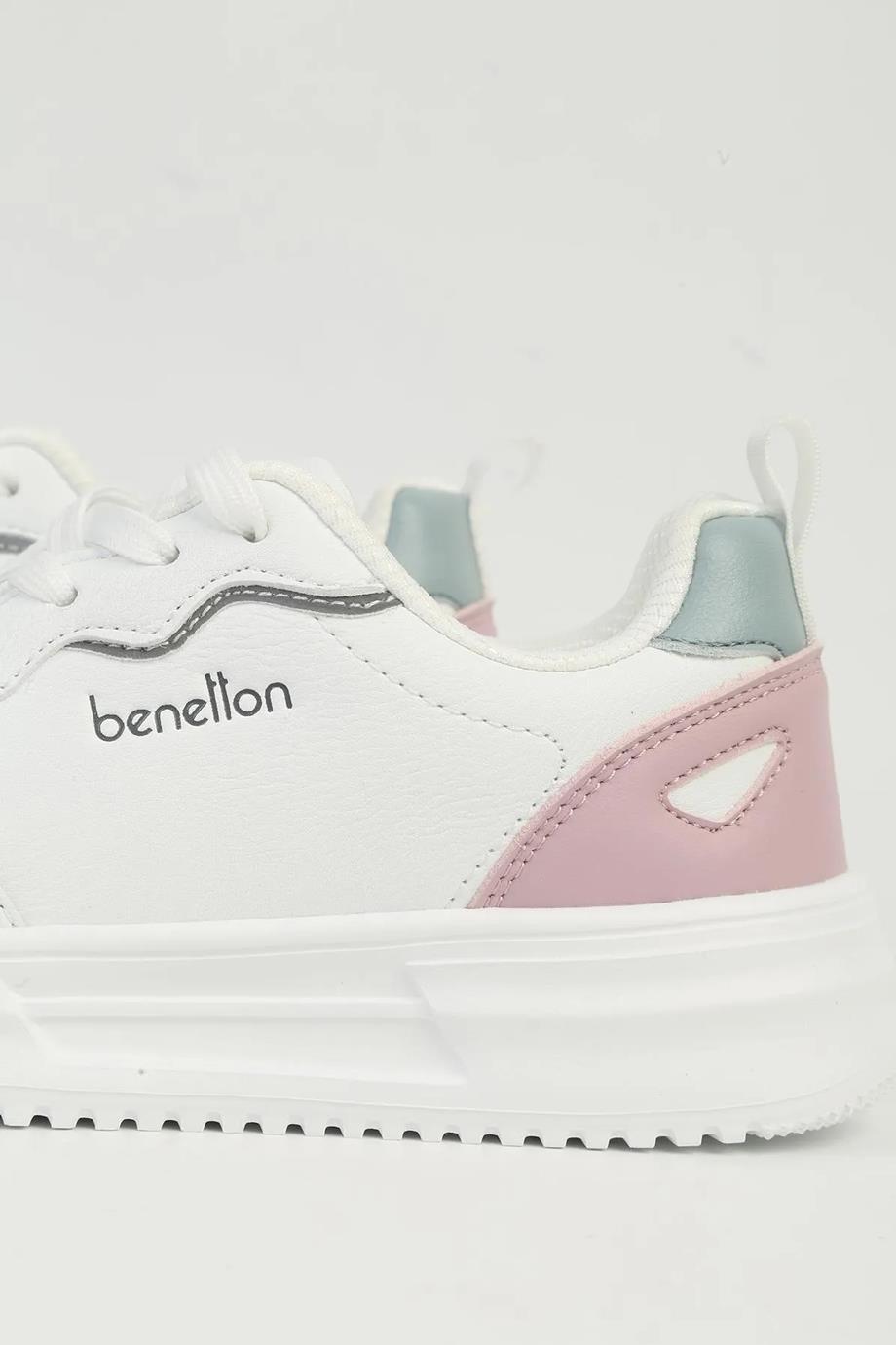 BENETTON BEYAZ KADIN SPOR AYAKKABI 11201-CHN-09-2K5