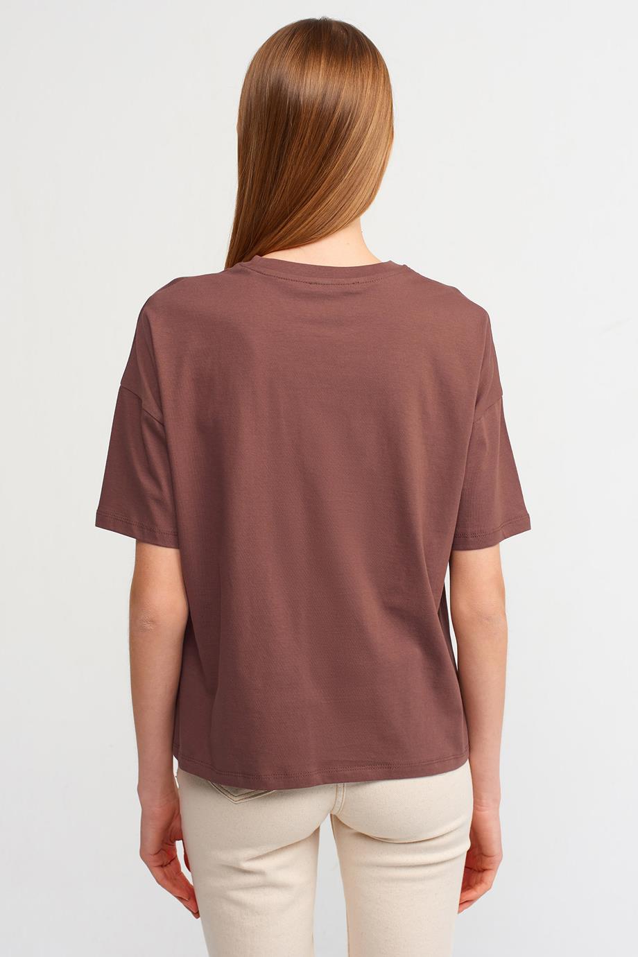 Basic T-Shirt-K.Kahve 3683-2Y6