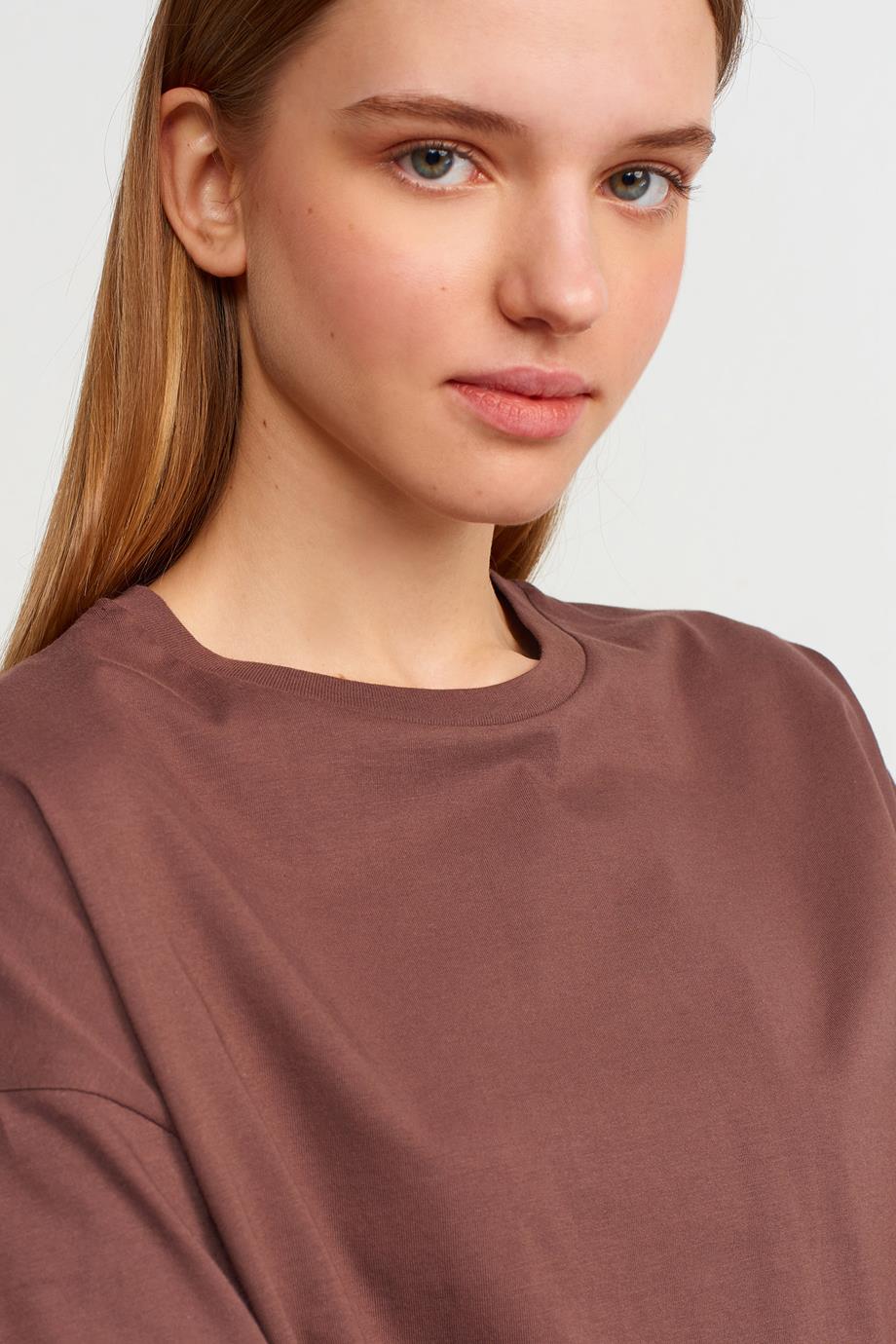 Basic T-Shirt-K.Kahve 3683-2Y6