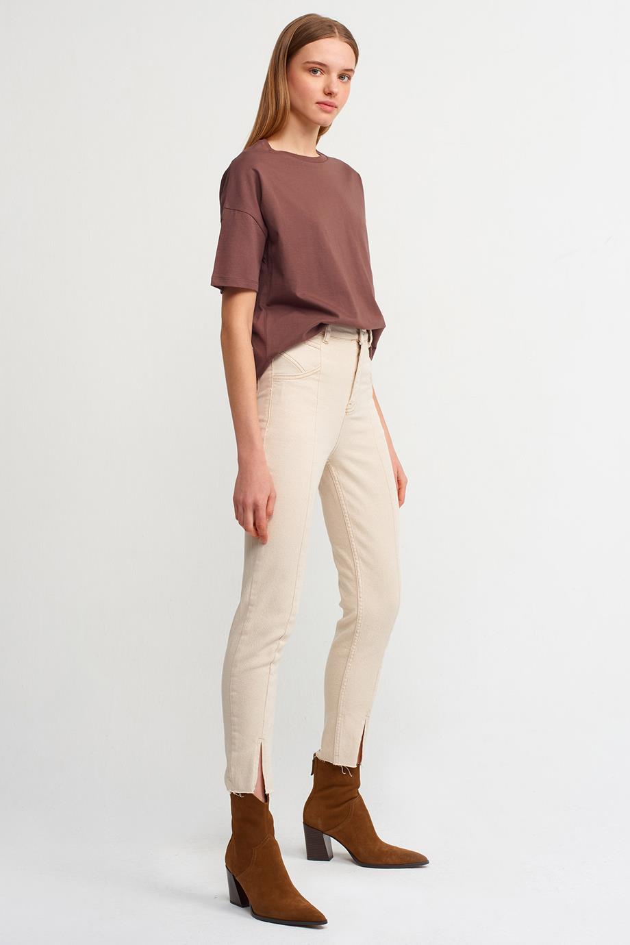 Basic T-Shirt-K.Kahve 3683-2Y6