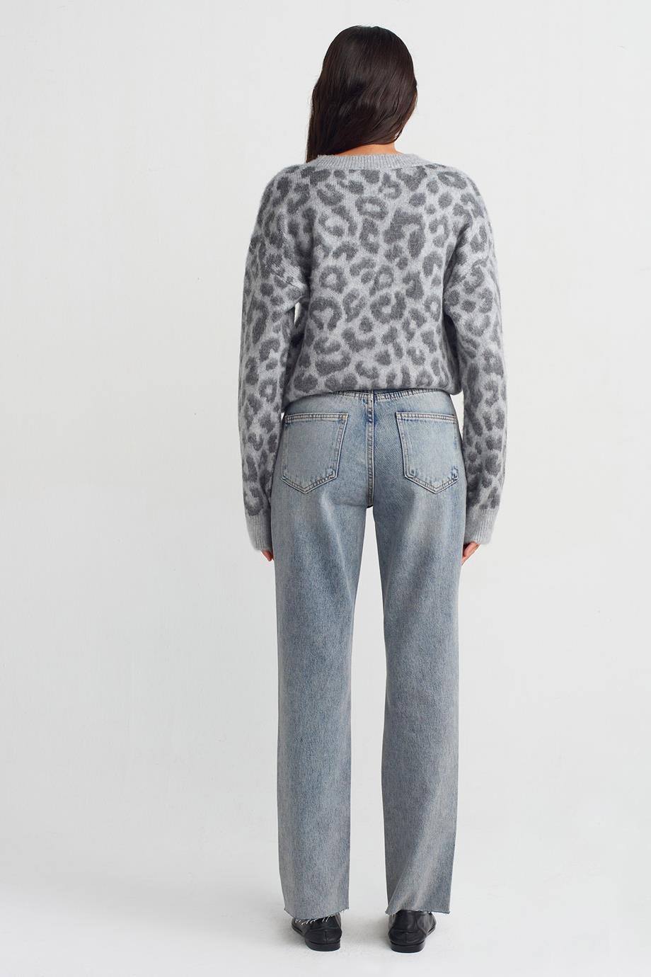 BORU PAÇA SİYAH KADIN KOT PANTOLON 71705-2K5