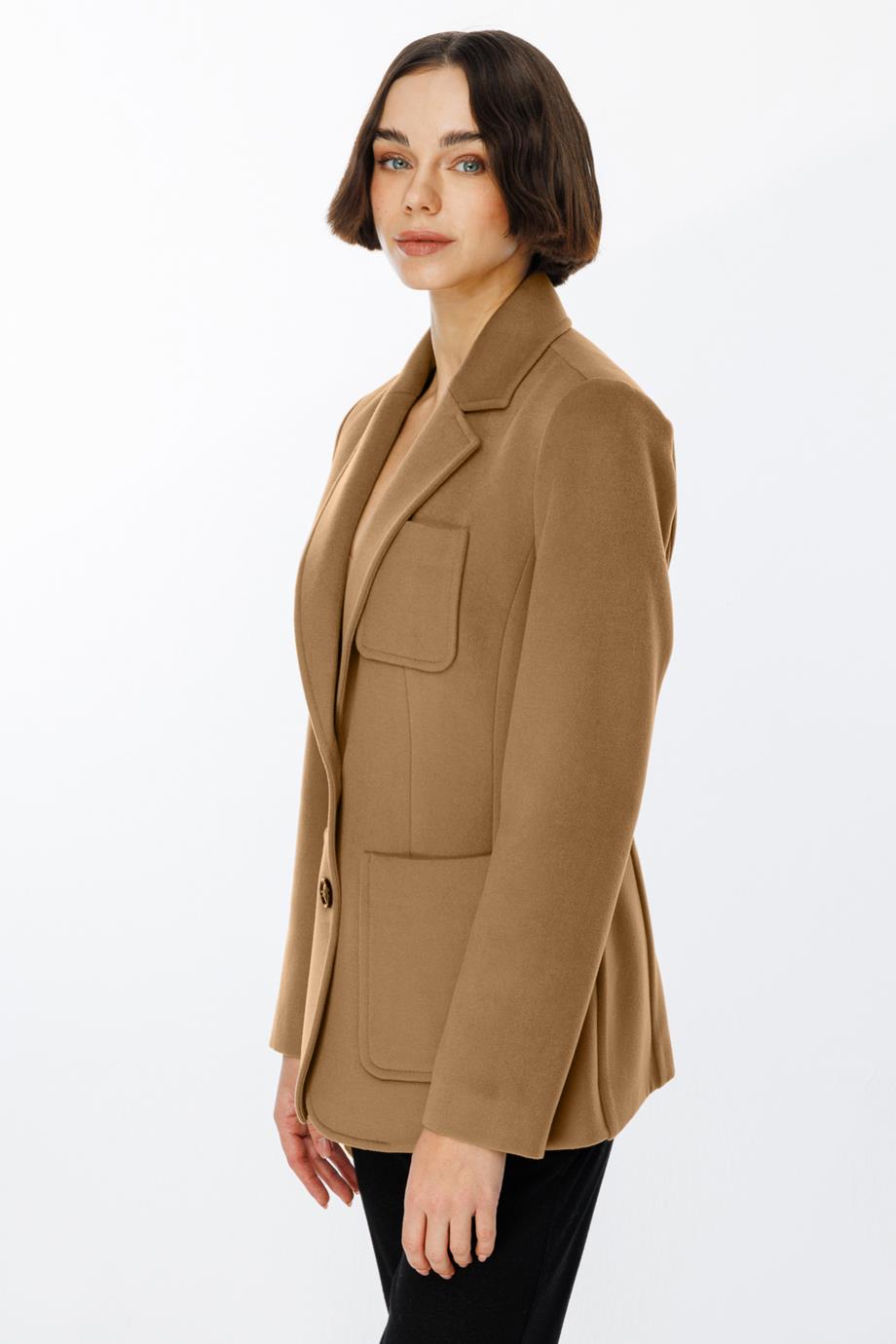 Torba Cep Camel Kaşe Kaban  1235-2K5