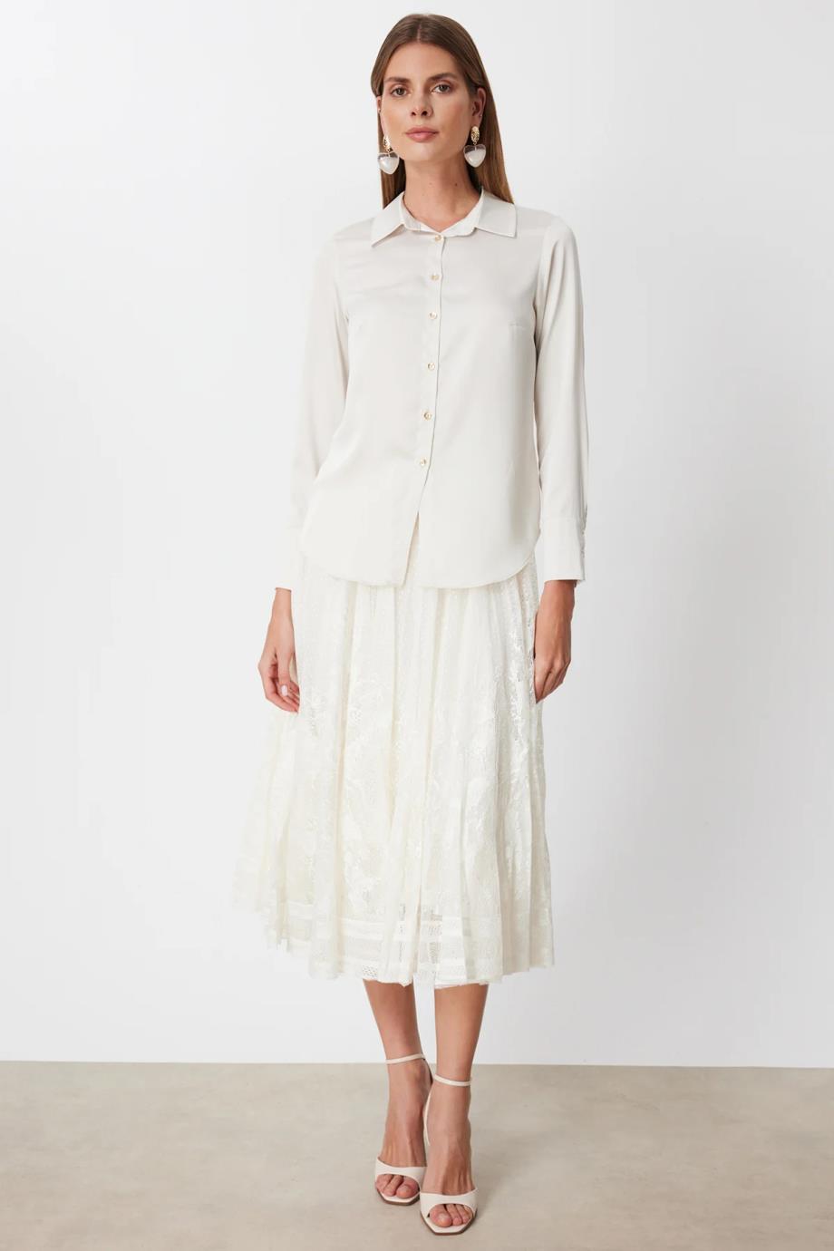 Pens Detaylı Polo Yaka Gömlek Incı 2002-2Y6 