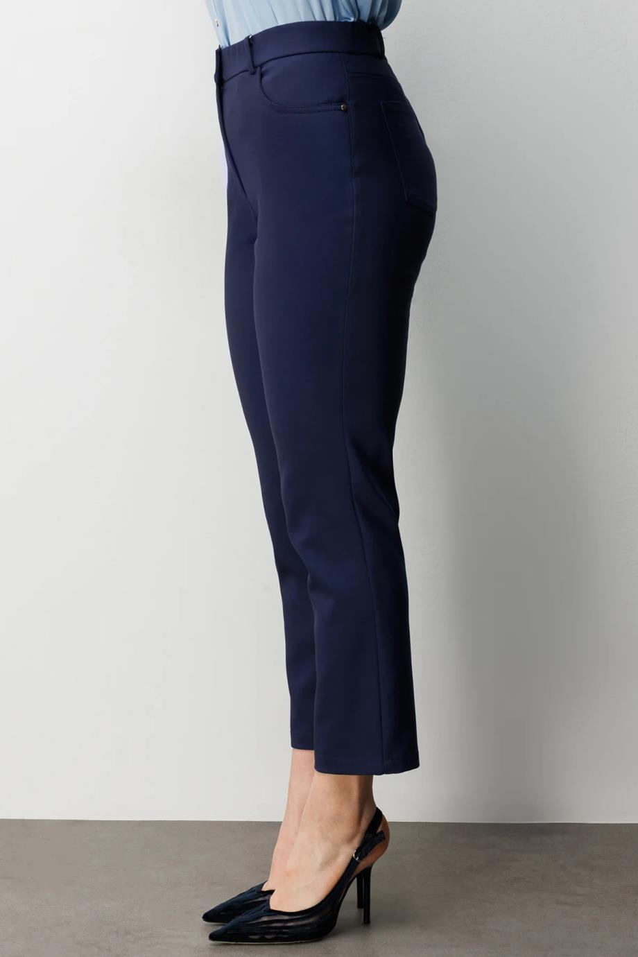 Beş Cep Dar Paça Pantolon Lacivert 4036-2Y6