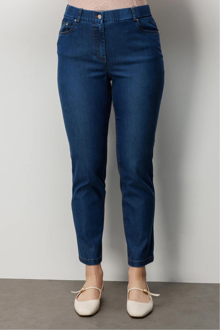 Beş Cep Dar Paça Pantolon Indıgo 4086-2Y6