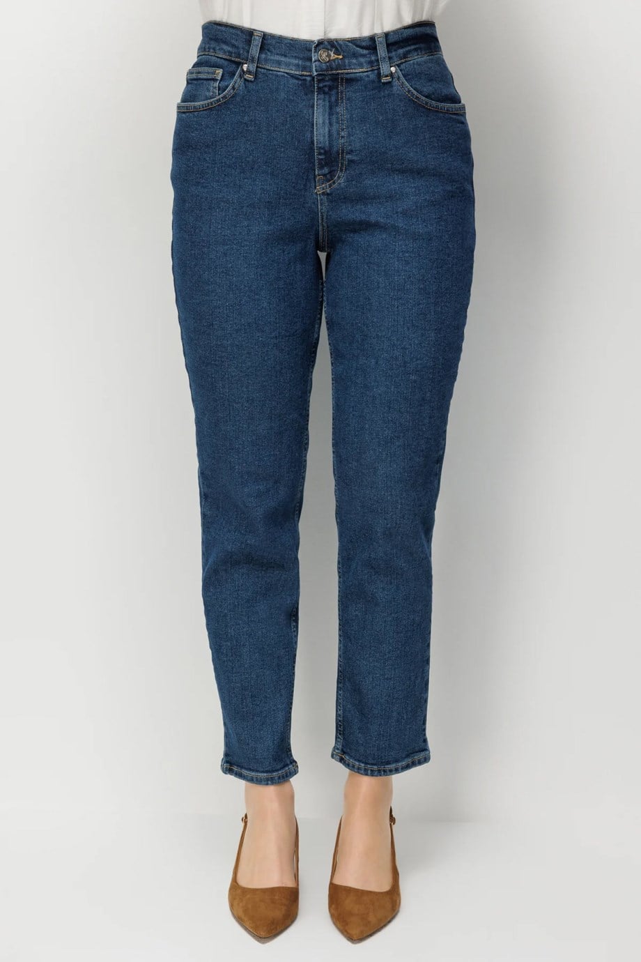 Beş Cep Dar Paça Kot Pantolon Indıgo 4148-2Y6