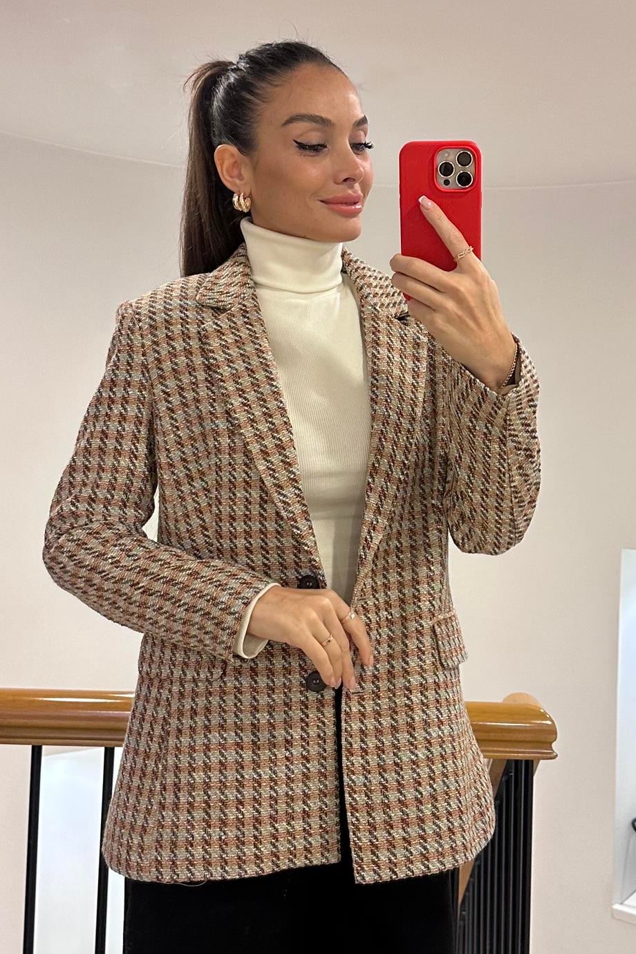 İNDİGO9024-2K6 İNDİGO CEKET-TABA