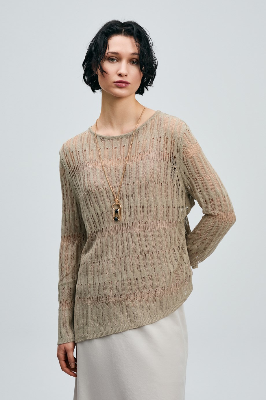 Lace Kadın Kazak Vizon 121090043 LACE-2Y6