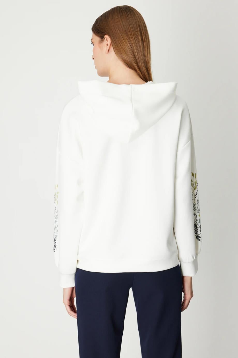 66360-2K6 ONTKES SWEAT-EKRU