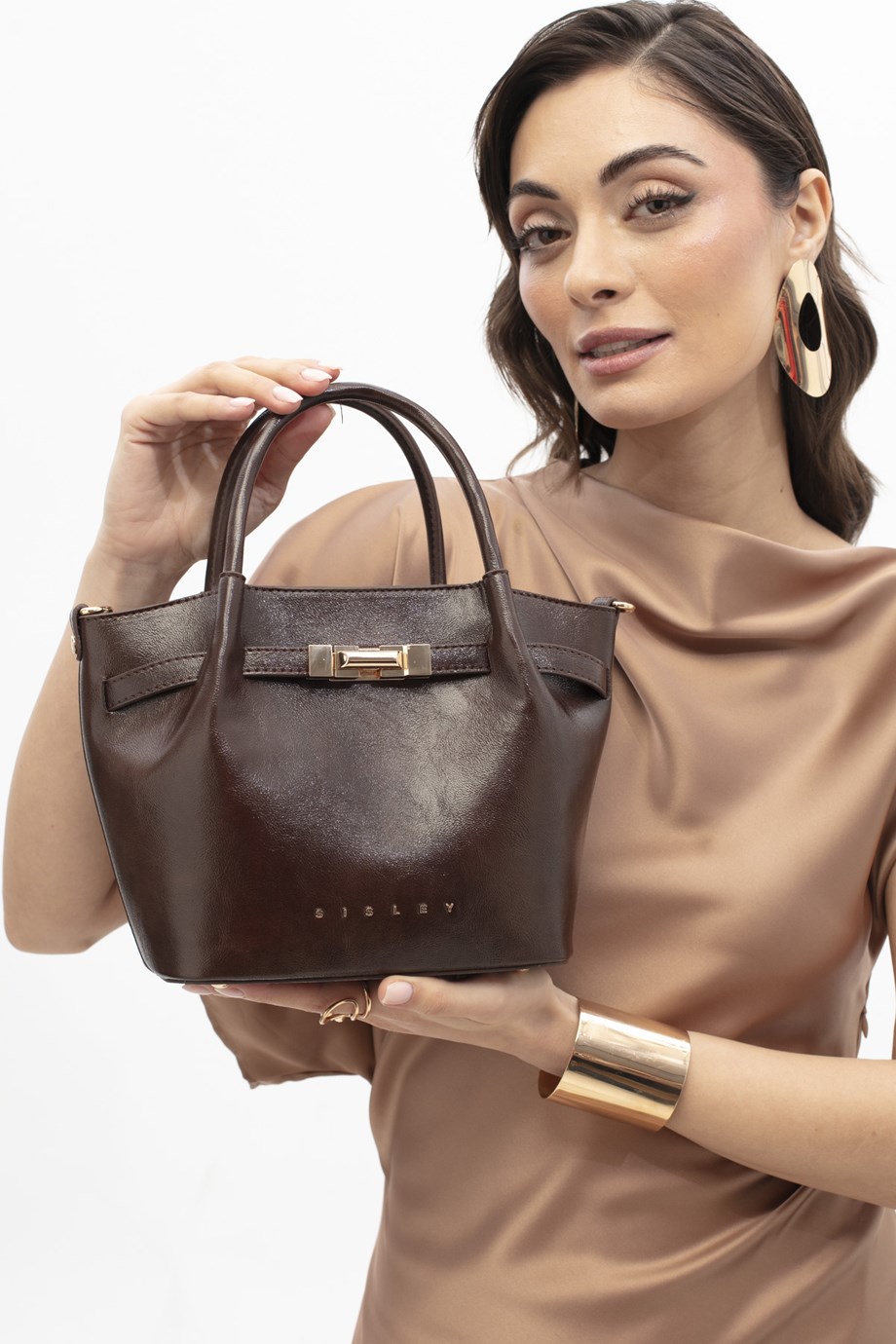 SISLEY-BENETTON426-2Y6 SISLEY ÇANTA-KAHVE