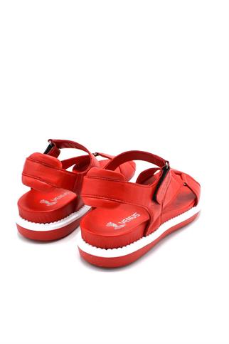  Comfort Deri  Kırmızı Kadın  Sandalet 202064-2Y3
