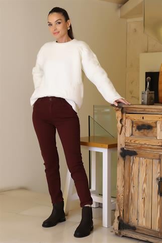 53500-2K6 AYHAN PANTOLON-BORDO