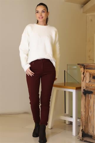 53500-2K6 AYHAN PANTOLON-BORDO