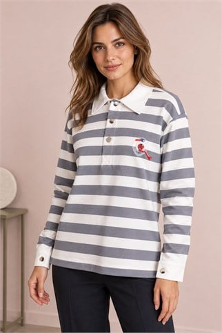 30502-2K7 BEBE PLUS SWEAT-EKRU GRİ