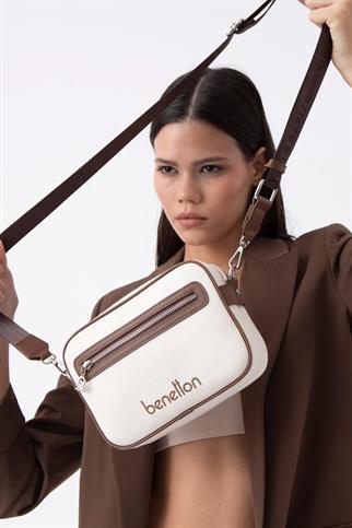 BENETTON BEJ KAHVE  KADIN ÇAPRAZ ÇANTA 1540-2Y5