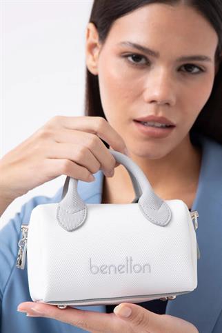 BENETTON BEYAZ A.GRİ KADIN ÇAPRAZ ÇANTA 1593-2Y5