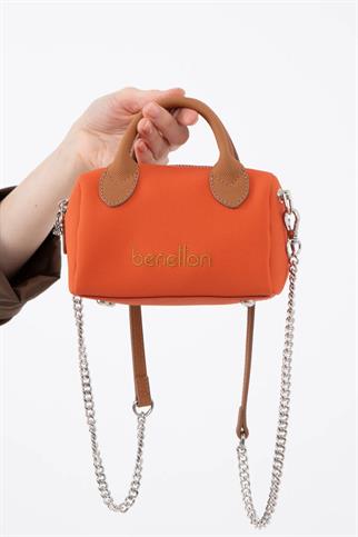 BENETTON TURUNCU CAMEL  KADIN ÇAPRAZ ÇANTA 1593-2Y5