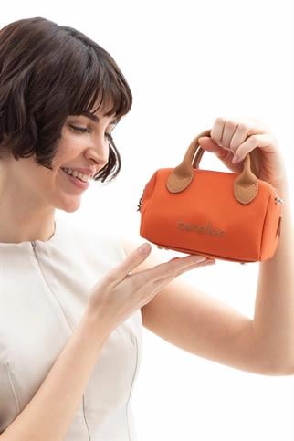 BENETTON TURUNCU CAMEL  KADIN ÇAPRAZ ÇANTA 1593-2Y5