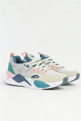BENETTON GRİ KADIN SPOR AYAKKABI 11109-CHN-06-2K5
