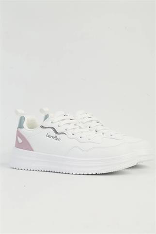 BENETTON BEYAZ KADIN SPOR AYAKKABI 11201-CHN-09-2K5