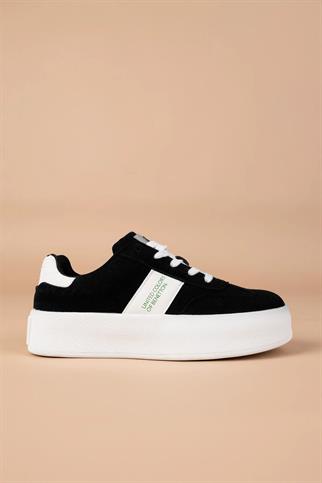 BENETTON SİYAH BEYAZ KADIN SPOR  AYAKKABI 11241-CHN-13-2K5