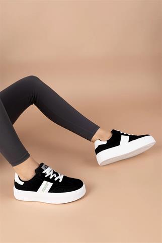 BENETTON SİYAH BEYAZ KADIN SPOR  AYAKKABI 11241-CHN-13-2K5