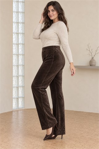Kadın Kahve Pantolon 21713-2K7