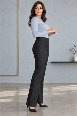 Kadın Siyah Pantolon 21714-2K7