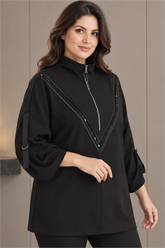 31704-2K7 DE WHITES BLUZ-SİYAH