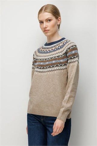 26091-SY-2K7 DESEN KAZAK-K.BEJ