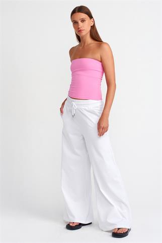 KOLSUZ PEMBE KADIN CROP  20659-2Y5