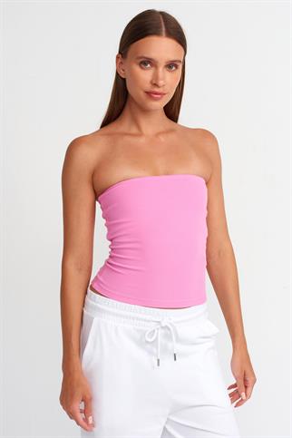 KOLSUZ PEMBE KADIN CROP  20659-2Y5