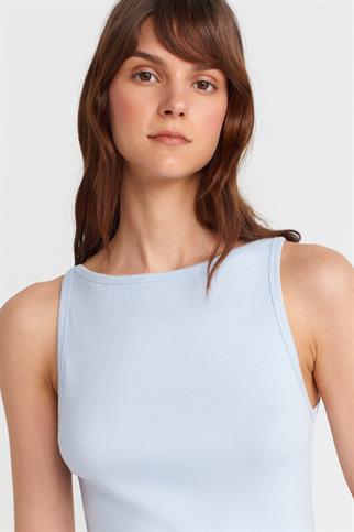 Halter Yaka Top-Açık Mavi 21048-2Y6