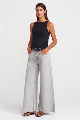 Halter Yaka Top-Siyah 21048-2Y6