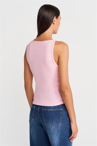 Halter Yaka Top-Açık Sarı 21048-2Y6