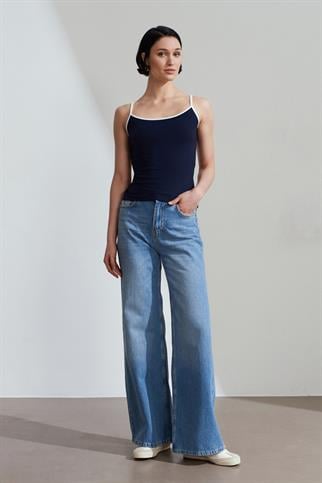 Şeritli Askılı Top-K.Lacivert 21128-2Y6