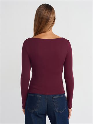 31401-2K6 DİLVİN BLUZBORDO