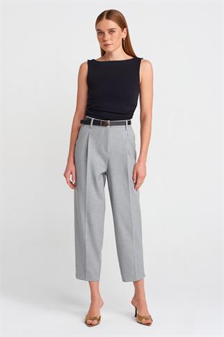 Büzgülü Kayık Yaka Top-Siyah 31589-2Y6