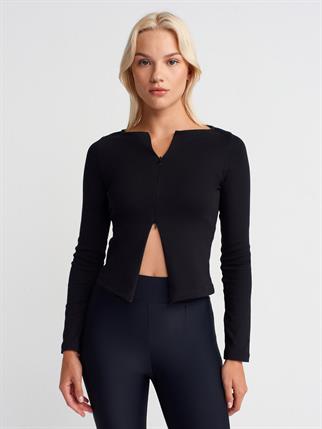 31993-2K6 DİLVİN BLUZSİYAH