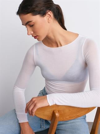 32122-2K6 DİLVİN BLUZBEYAZ