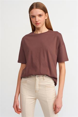 Basic T-Shirt-K.Kahve 3683-2Y6
