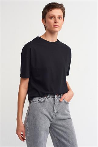 Basic T-Shirt-Siyah 3683-2Y6
