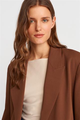 KAHVE KADIN BLAZER CEKET   60759-2Y5
