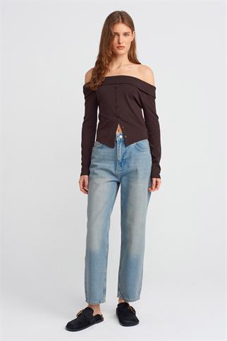 BORU PAÇA MAVİ KADIN PANTOLON  71350-2Y5