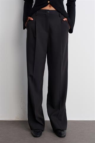 Yüksek Bel Klasik Siyah Kadın  Pantolon 71543-2K5