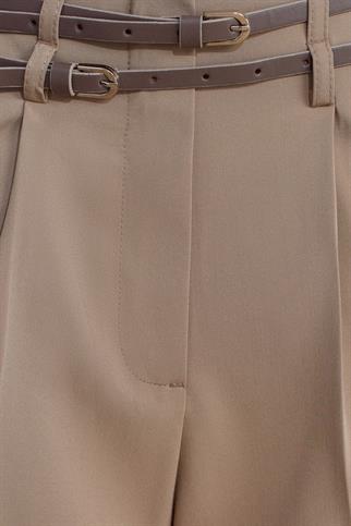 KEMERLİ CEPLİ ÇAĞLA KADIN PANTOLON  71617-2Y5