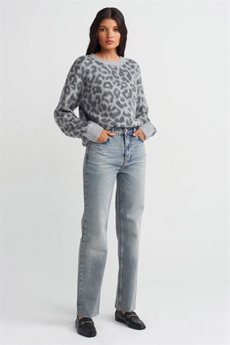 BORU PAÇA SİYAH KADIN KOT PANTOLON 71705-2K5