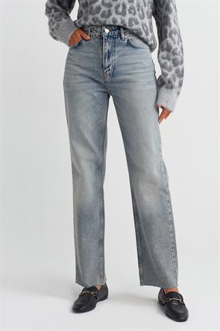 BORU PAÇA SİYAH KADIN KOT PANTOLON 71705-2K5